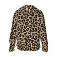 thumbnail image 3 of Balery Leopard Print-1 Men's Women's UPF 50+ Sun Protection Lightweight Hoodie Performance Long Sleeve Shirt for Fishing Running-, 3 of 9