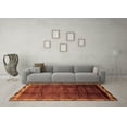 thumbnail image 3 of Ahgly Company Indoor Square Abstract Orange Modern Area Rugs, 6' Square, 3 of 4