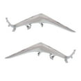thumbnail image 2 of For 14 15 16 Mazda3 Front Lower Grille Trim Molding Chrome Left Right SET PAIR, 2 of 5