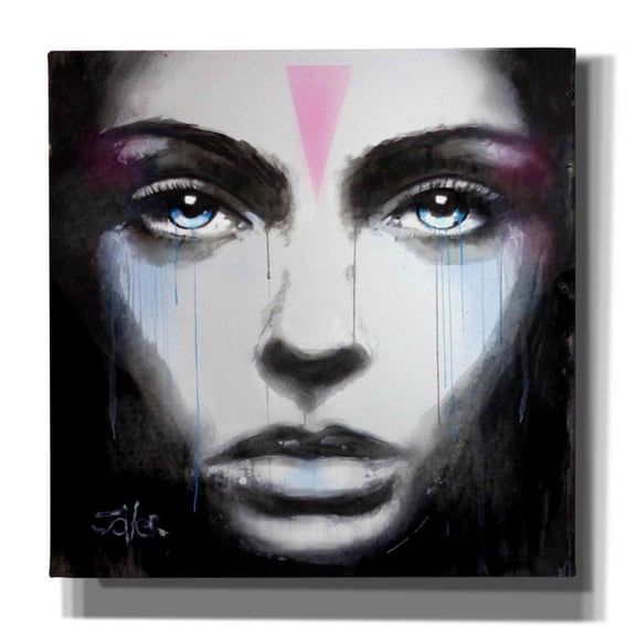 Epic Graffiti 'Modern Primitive' by Loui Jover, Canvas Wall Art, 37"x37"