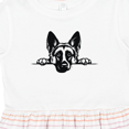 thumbnail image 4 of Inktastic Peeking German Shepherd Girls Toddler Dress, 4 of 5