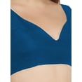 thumbnail image 4 of eloria Women's Art Silk Blouse Solid V Neck Sleeveless Top Sari Accessories Color: Navy Blue | Size: 34, 4 of 5