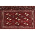 thumbnail image 1 of Ahgly Company Machine Washable Indoor Rectangle Traditional Chestnut Brown Area Rugs, 7' x 9', 1 of 7