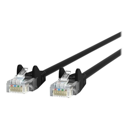 Belkin CAT5e Snagless Patch Cable RJ45 Connectors 3 ft. Black A3L79103BLKS