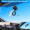thumbnail image 4 of Vacuum Magnetic Phone Holder, 96 LBS Strong Suction, 360° Adjustable Cell Phone Holder for Car Dashboard, Windshield & Screen, Compatible with iPhone 12–17 Pro/Pro Max, Black, 4 of 12