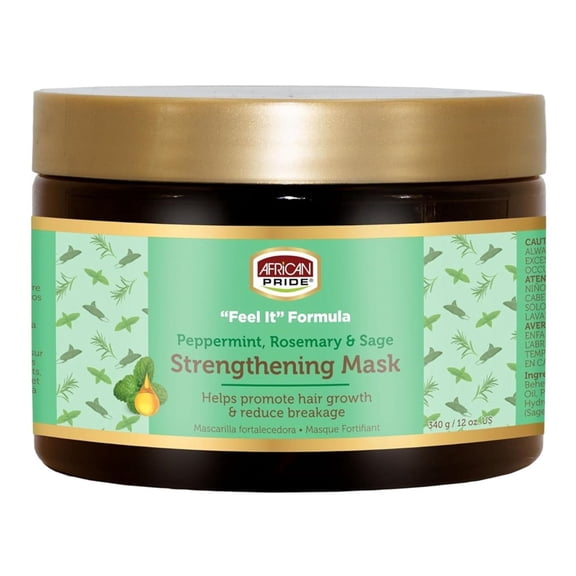 African Pride Feel It Formula Strengthening Mask 12 Ounce Jar (Pack of 3)