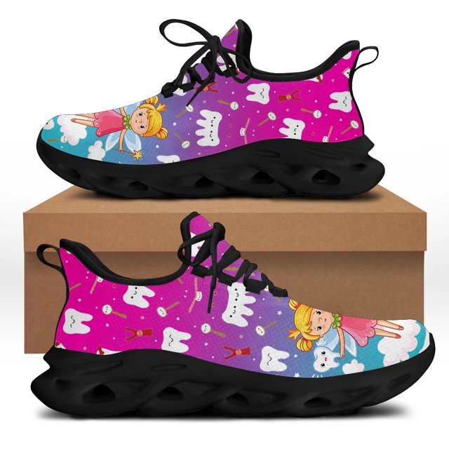 Zapatillas deportivas informales con dibujos de dentistas para mujer, diseño divertido de dientes de dentista, transpirables, para caminar