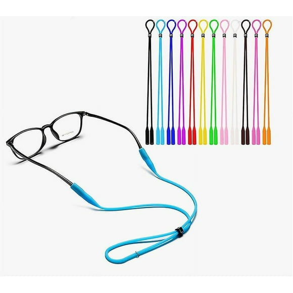 12pcs Eyeglasses Holder Straps Cord, Auglifers Sunglasses Strap Adjustment For Men Women, Sports Eyewear Retainer Chains Lanyards