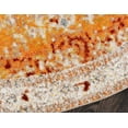 thumbnail image 6 of Unique Loom Rosso Collection Area Rug - Violino (8' Round Orange/Beige), 6 of 6