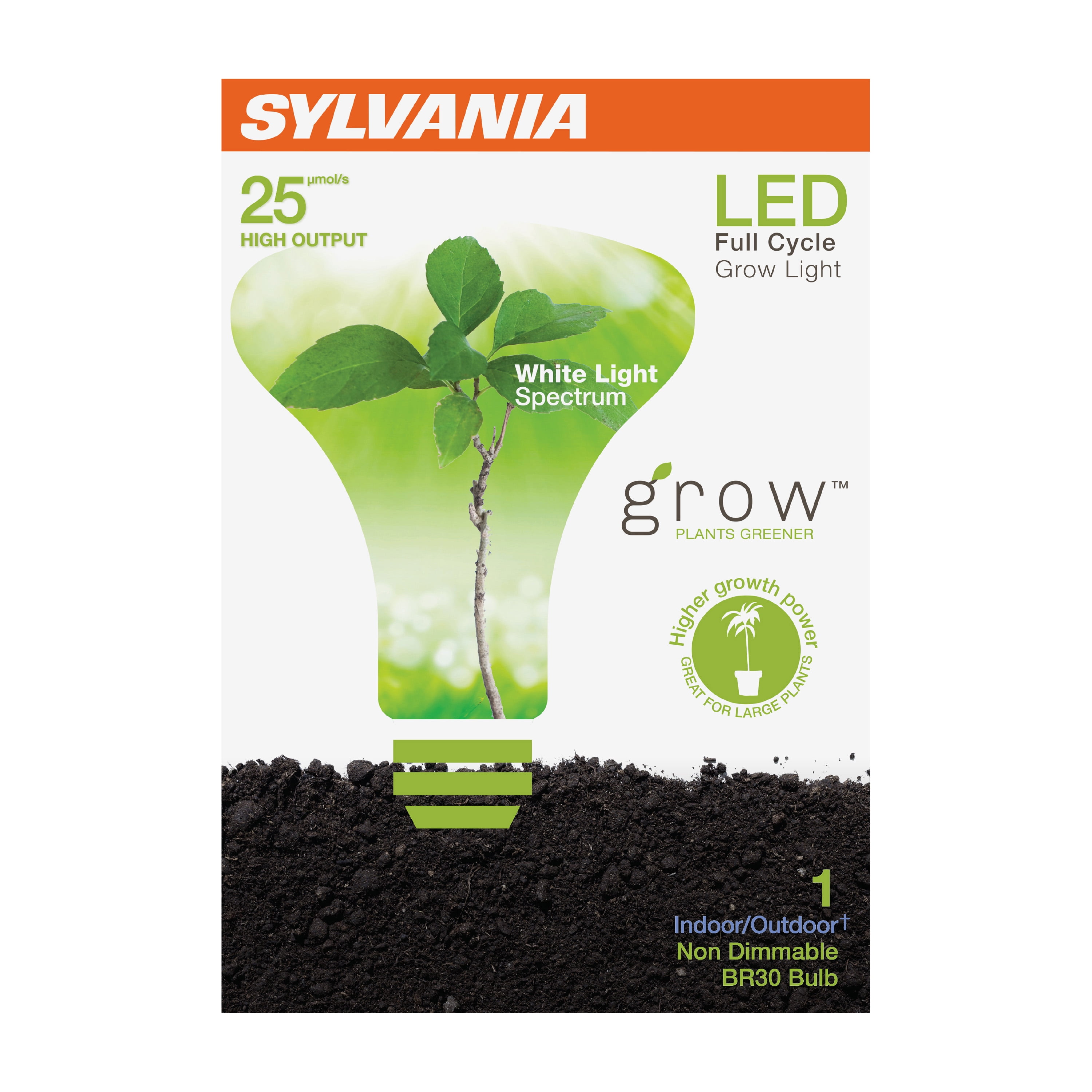 9-Watt Ba... Full Details about   GE BR30 Full Spectrum LED Grow Light Bulb for Indoor Plants 