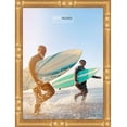 thumbnail image 5 of 15x10 Gold Thin Bamboo Picture Frame - UV Acrylic, Foam Board Backing, Hanging Hardware, 5 of 9
