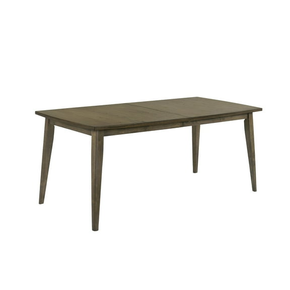 Yuki 72 Inch Rectangular Dining Table, Tapered Legs, Vintage Walnut Brown