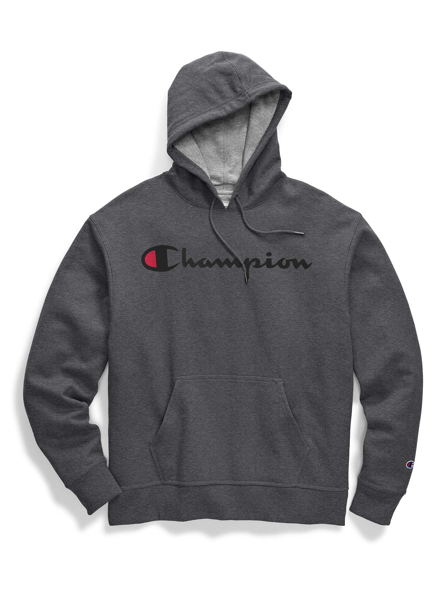 Champion Men s Powerblend Fleece Graphic Script Logo Pullover