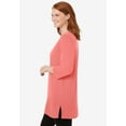 thumbnail image 3 of Woman Within Plus Size Perfect Three-Quarter-Sleeve Scoopneck Tunic, 3 of 6