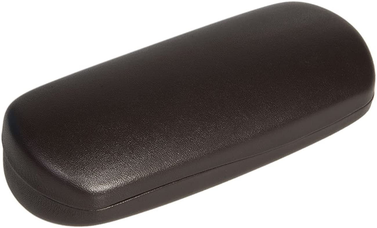 Classic Clamshell Eyeglass Case for Medium to Large Frames in Brown