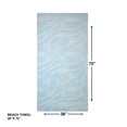 thumbnail image 2 of Better Homes & Gardens 2 Pack Cotton Blend Beach Towels, 72 x 38 in, Light Blue Rope, 2 of 10