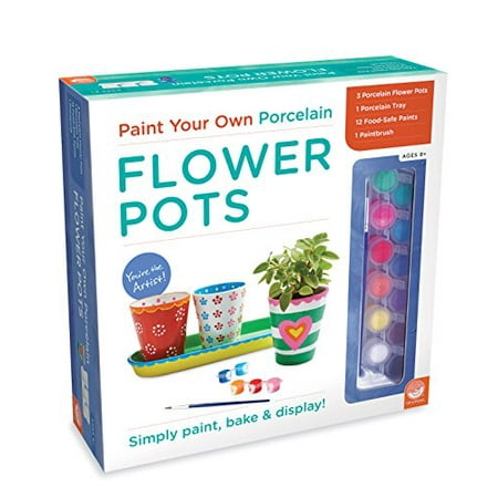 Paint Your Own Porcelain, Flower Pots (Best Paint For Flower Pots)