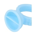 thumbnail image 2 of Eyelash Extension Glue Cups, Finger Holder Remove Excess Glue Strong Flexibility Glue Rings Blue 100pcs for Eyelash Extensions, 2 of 5