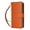 Orange, variant on Wallet Case for Samsung Galaxy A16 Pu Leather Wrist Strap Magnetic Closure Zipper Pocket 9 Card Holder