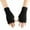 A_ Black, variant on UTSJKR Womens Fingerless Gloves Winter Warm Knit Arm Warmers Mittens Soft Hand Crochet Wrist Warmers Thumb Hole Gloves Khaki