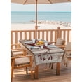 thumbnail image 2 of Outdoor Tablecloths with Umbrella Hole & Zipper, Red Texas Star Vintage Tablecloth Rectangle 60x84 Inch, Farmhouse Berry Brown Wooden Waterproof Table Cloth, Patio/Pool/Picnic Table Covers, 2 of 8