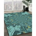 thumbnail image 2 of Ahgly Company Indoor Rectangle Patterned MediumTurquoise Green Area Rugs, 6' x 9', 2 of 6