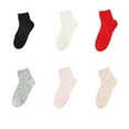 thumbnail image 2 of pitrice 1 Paire de Chaussettes pour Femmes Tube Moyen Mode Respirant Confortable Lavable Réutilisable Course Exercice Bas de Sol pour Dames Rouge, 2 of 9