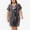 Multicolor, variant on Women's Plus Size V-Neck Short Sleeve Sequin Party Dress- XX Large, Black