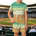 thumbnail image 2 of HAYIMI Little Boys Ice Cream Graphic Outfit Sets, O-Neck Short Sleeve Tee and Shorts, Summer Kids Clothing Versatile Clothes Sets, 2 of 5