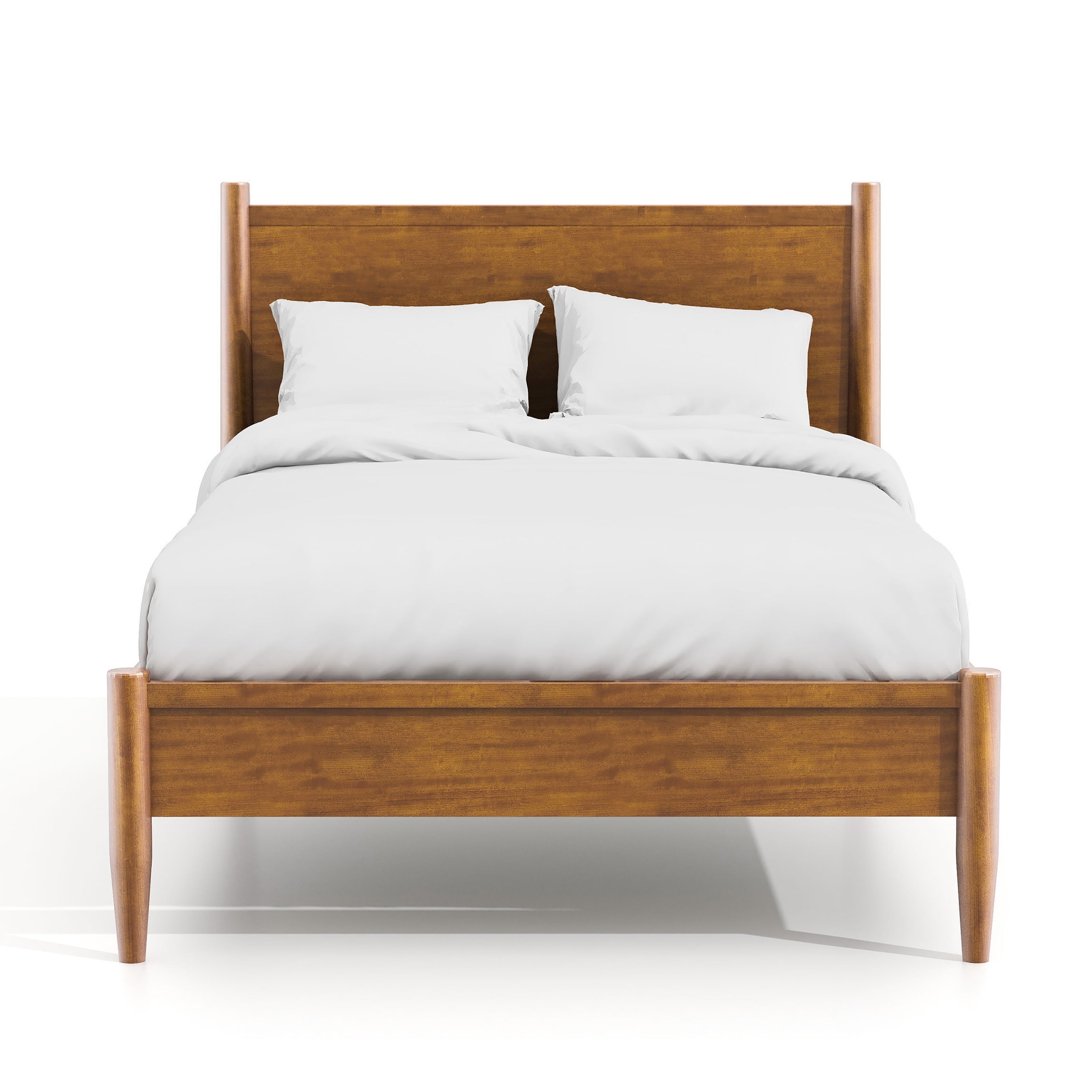 Furniture of America Farrah Mattress Ready Wood Oak Twin Kids Bed