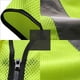 thumbnail image 3 of Chaleco reflectante de seguridad Equipo de construcción para ingenieros con bolsillos, se pliega lo suficientemente pequeño para bols L Amarillo, 3 of 9