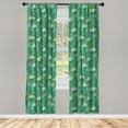 thumbnail image 3 of Ambesonne Floral Curtains, Blooming Leaves Petals, Pair of 28"x95", Multicolor, 3 of 5