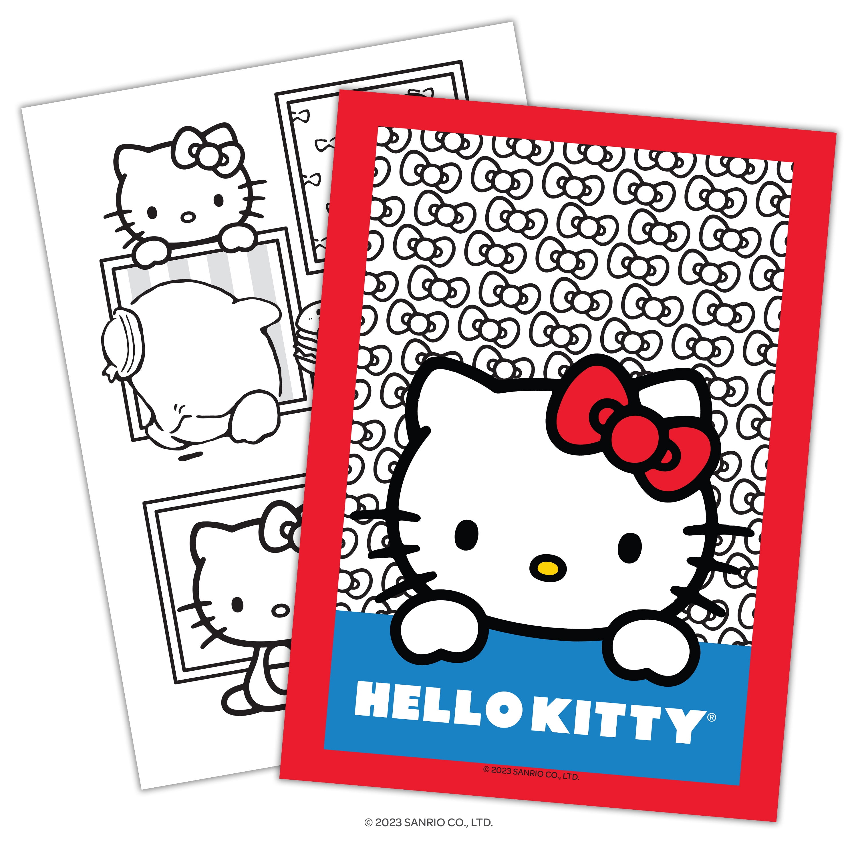 Hello Kitty Glitter Coloring Book for Kids – 32 Pages with Sparkly Glitter Accents – Fun Activity Book by Bendon, Paperback