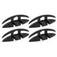 thumbnail image 1 of 4PCS Boat Folding Cleat 5in Nylon 3 Hole High Strength Black Flip Up Dock Cleat for Marine Yacht Without Installation Screw Accessories, 1 of 4