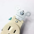 thumbnail image 5 of Leviton 5015-I 15 Amp, 125 Volt, Narrow Body Single Receptacle, Straight Blade, Commercial Grade, Grounding, Ivory, 5 of 6