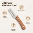 thumbnail image 4 of Stainless Steel Bread Knife & Multifunctional Peeling Knife for Kitchen Use – Sharp, Rust-Resistant, Ergonomic Handle – Ideal for Potatoes, Fruits, Vegetables, and Baking, 4 of 8