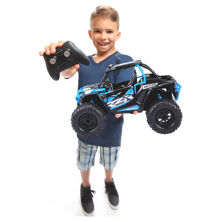 New Bright (1:14) Polaris RZR Battery Remote Control Blue ATV