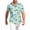 Mint Green, variant on Men's Hawaiian Shirt Short Sleeve Tropical Print Relaxed Fit Casual Button Down Beach Shirt,White(XXXXXL)