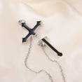thumbnail image 3 of UDIYO 1Pc Earring Chain Stylish Cross Design Non-allergic Decorative Delicate Dangle Earrings for Daily Life, 3 of 7