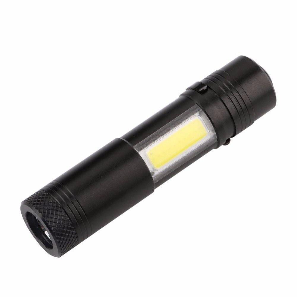 12000LM Mini LED Flashlight USB Rechargeable Torch Q5 COB ZOOM Camp Light 
