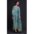 thumbnail image 3 of Phagun Paisley Ladies Kaftan Holiday Loungewear Maxi Dress Beach Coverup-XL-2X-3X, 3 of 4