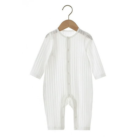 

Toddlers Long-sleeve Bodysuit Pure Cotton Summer Baby Wearing Breathable Thin Jump Suit for Kids New
