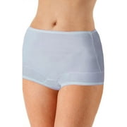 Women's Shadowline 719 Dixie Belle Scallop Trim Full Brief Panty - 3 Pack (Blue 5)