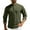 Army Green, variant on ZUKMRJPC Men's Quarter Button Sweater Long Sleeve Lightweight Slim Fit Mock Neck Pullover Sweater Fashion Casual Waffleknit Tops