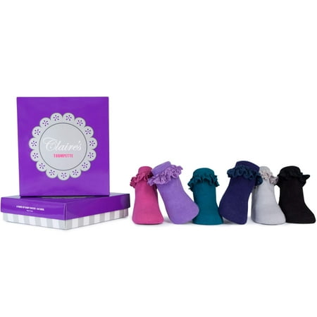 Baby Girls' Claire's Assorted Socks 6-pack (0-12 mo.)