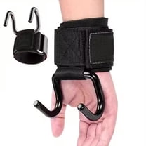 Hotpom Weight Lifting Hooks, Adjustable Anti-Slip Weightlifting Wrist Straps for Deadlifts, Pull-Ups, Strength Training, Powerlifting & Gym Training