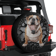 thumbnail image 3 of Lotusprinthandmade Bulldog Crack Spare Tire Cover With Backup Camera Hole 6 Sizes, 3 of 8