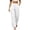 White(New&Hot), variant on ZHYou No Boundarie Womens Dress Pants High Waist Single Button Pleated Wide Leg Office Work Trousers with Side Pockets,Black,Size M