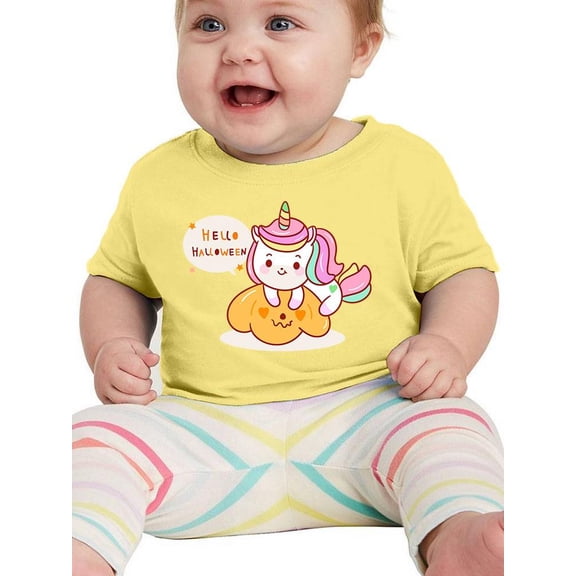 Hello Halloween Unicorn! T-Shirt Infant -Image by Shutterstock, 12 Months