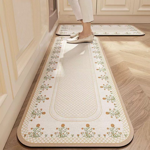 Alfombras de cocina antideslizantes para sala de estar, alfombra cocina Alfombra de área larga para puerta de entrada, Alfombra de piso de cocina, decoración del hogar, Tapis